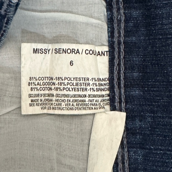 Women's Gloria Vanderbilt 6 Small Shorts Bermuda Jeans Navy Blue Spandex NWT - Picture 9 of 9